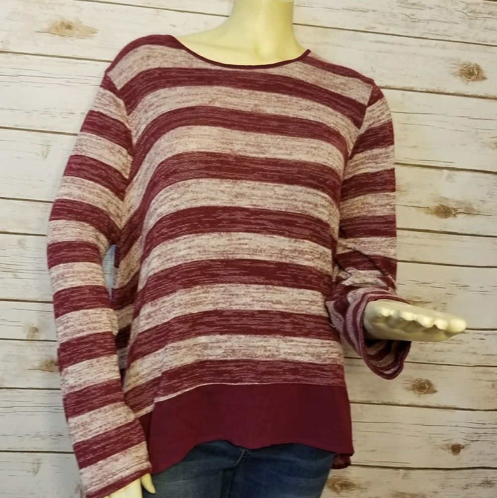 Lane Bryant stripped long sleeve Size 18/20
