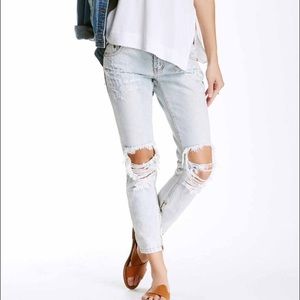 One Teaspoon Trashed Freebirds Diamonde