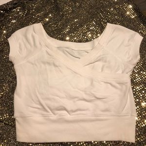 Adorable white crop top