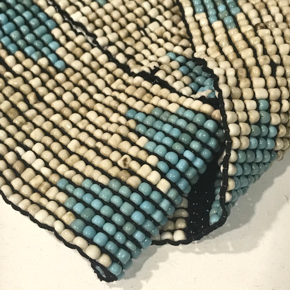 Native Hobo Chic Wood Turquoise white stretch Belt main image 4