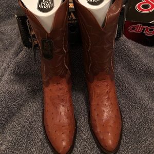 DAN POST MENS GENUINE OSTRICH WESTERN BOOTS