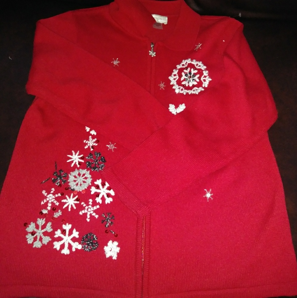 Ugly christmas zip up medium