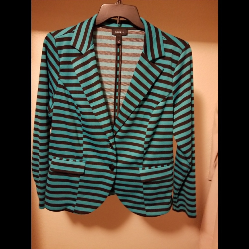 Striped blazer Torrid size 1