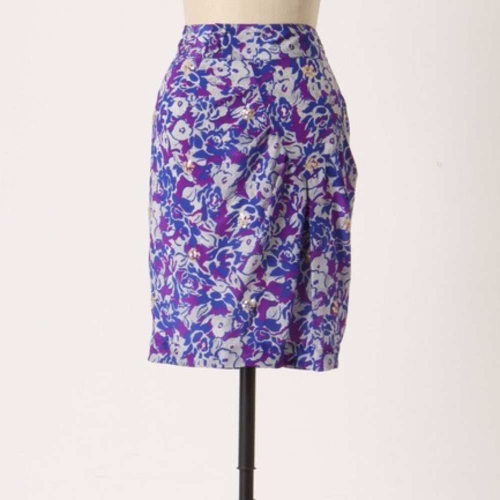 ANTHROPOLOGIE SCATTERED SEQUINS SKIRT BY FEI