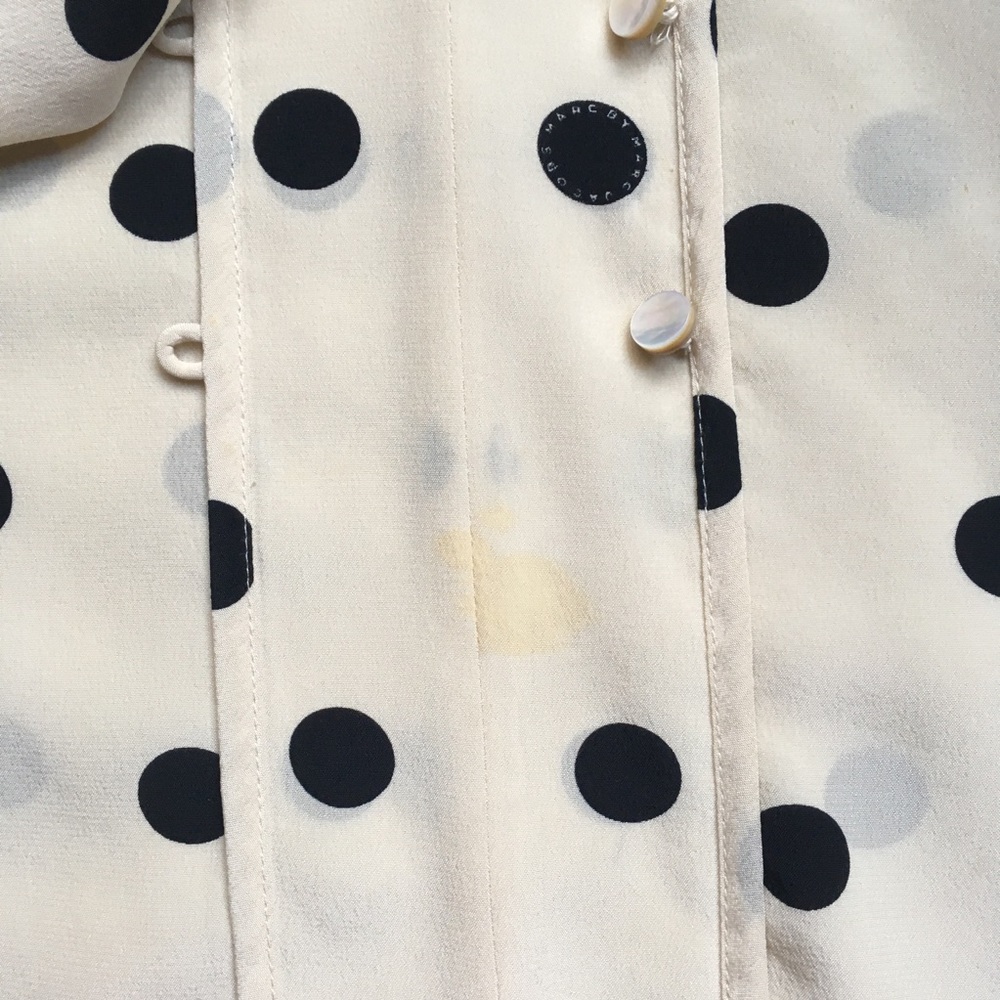 Marc by Marc Jacobs Tie Front Mod Silk Blouse XS 0 - Picture 2 of 5