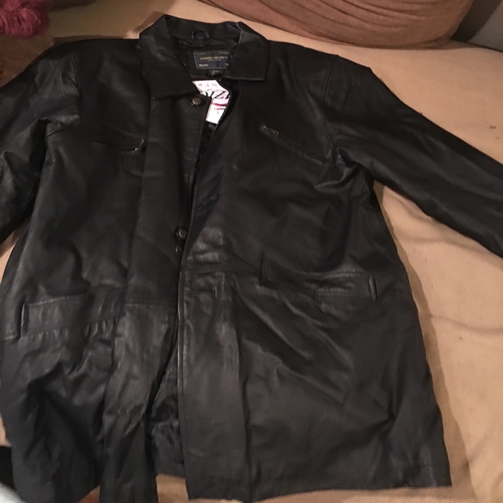 Mans xl leather Giorgio valente italy