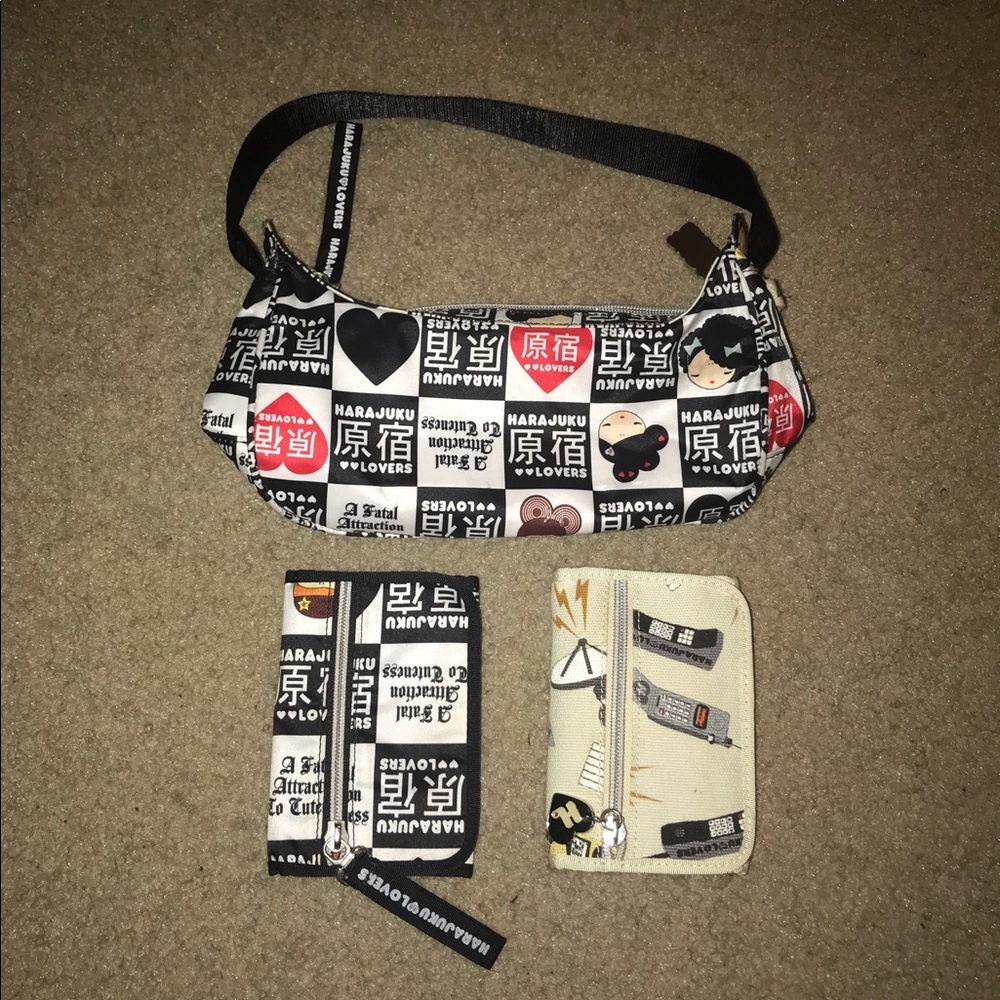 Harajuku Lovers Bag with Wallets