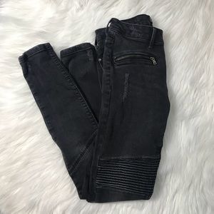 Zara moto jeans size 4