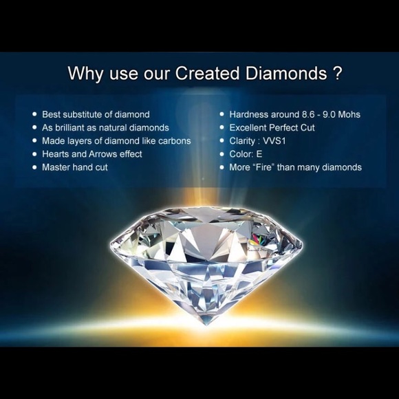 2 Ct VVS lab diamond 100% 925 Silver Stud earrings - Picture 5 of 6