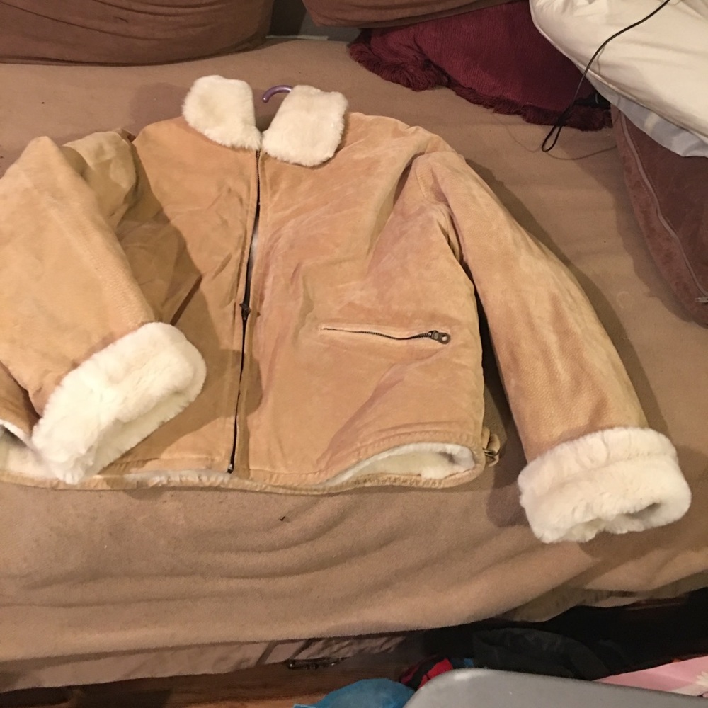 Wilson suede and leather jacket