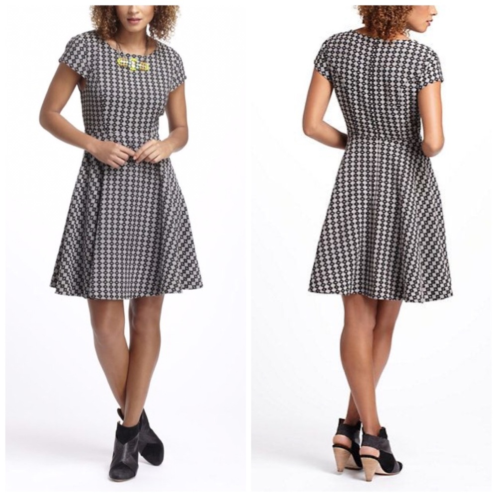 Maeve Jacquard Circle Skirt Dress - Picture 1 of 4