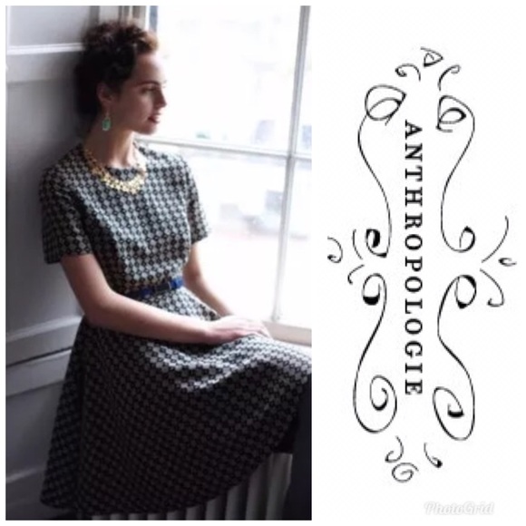 Maeve Jacquard Circle Skirt Dress - Picture 2 of 4