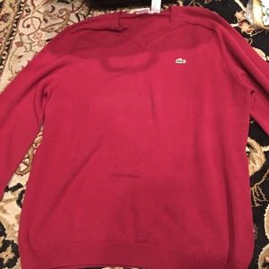 Red Lacoste size 4 sweater