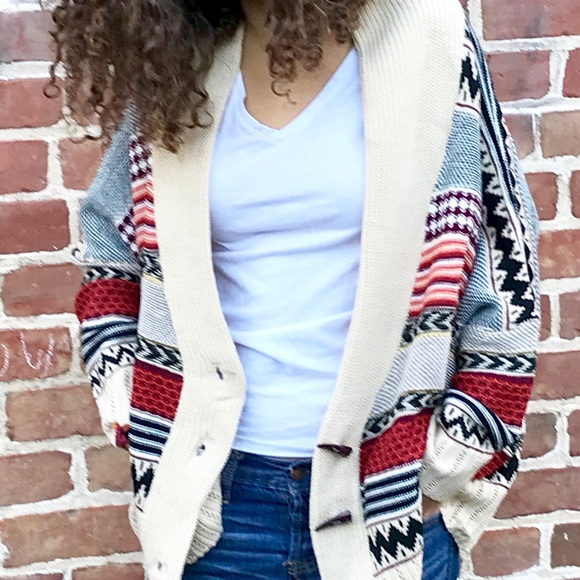 🎈SALE 🎈Boho Chic Tribal Aztec Cardigan - Picture 7 of 8