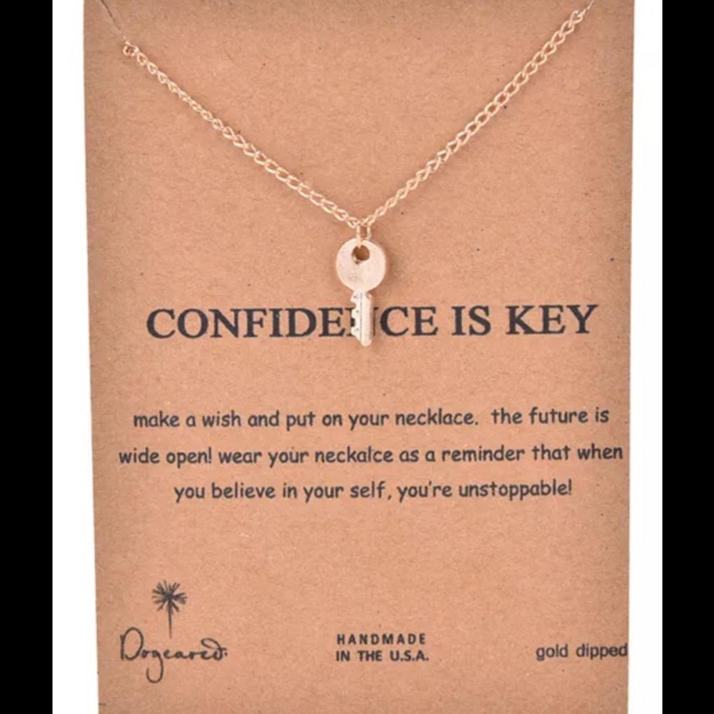 LAST ONE! “Confidence is Key” Gold Key 🔑 Necklace