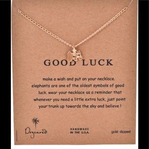 2 LEFT!“Good Luck” Elephant Gold  Pendant Necklace