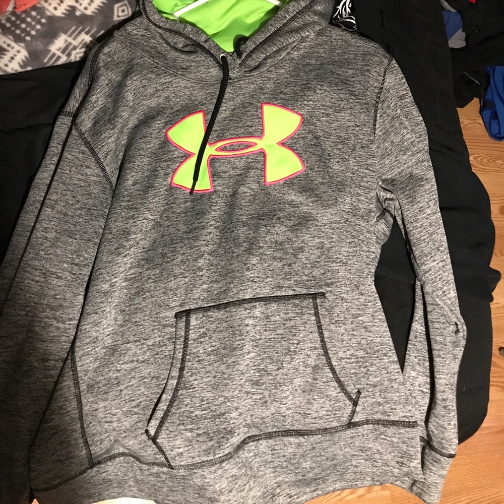 Grey under armour hoodie