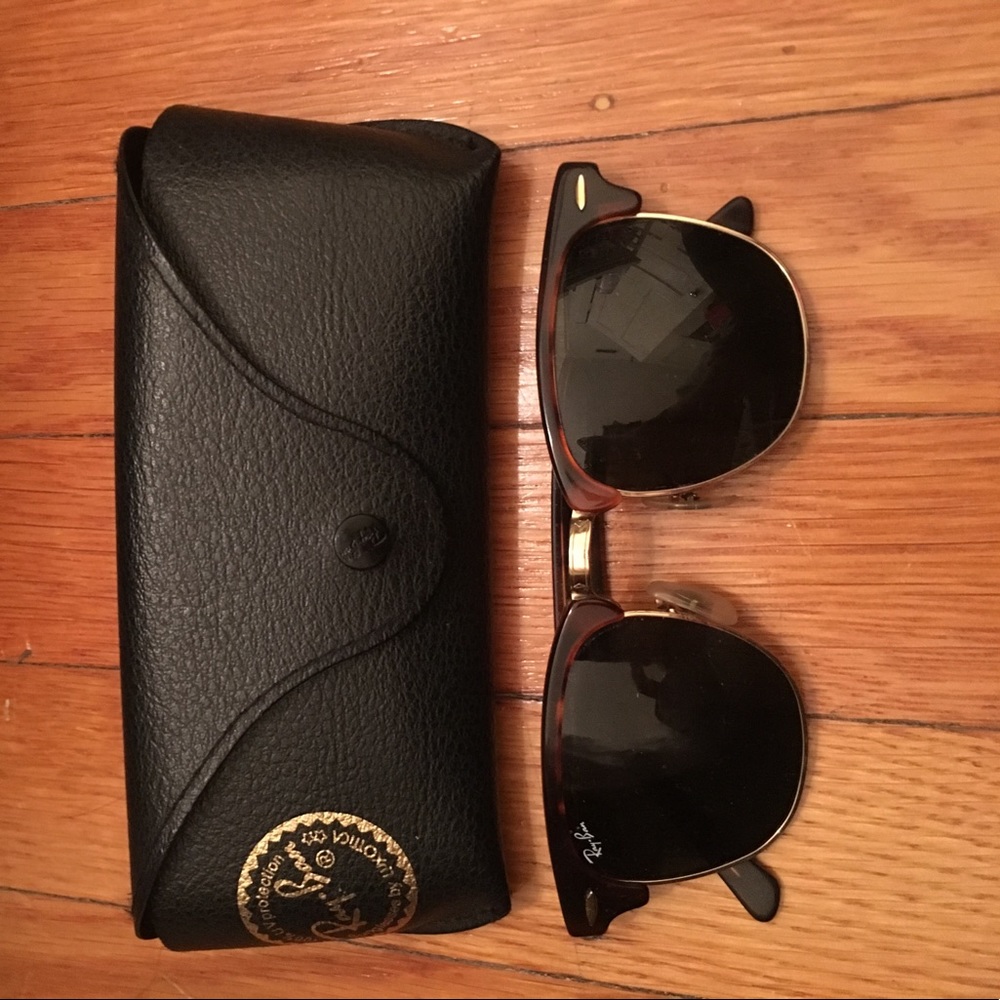 Tortoise shell rayban club master sunglasses!