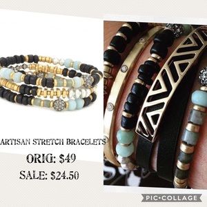 Artisan stretch bracelets