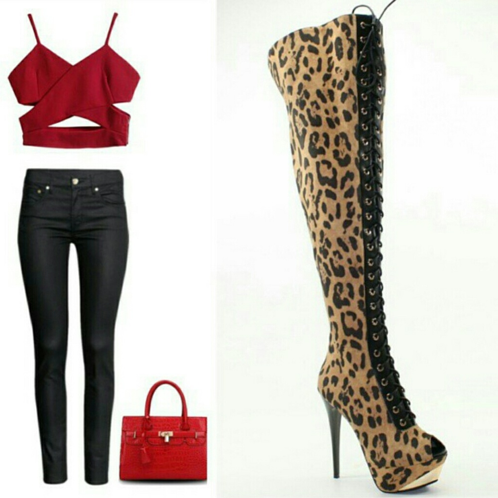 Over Knee Peep Toe Boot