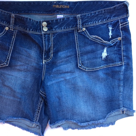 Maurices Pants - Maurice Distressed Jean Cutoff Shorts Size 24