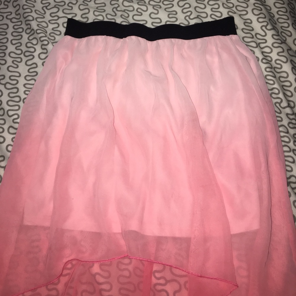 Ombré pink high low skirt Forever21