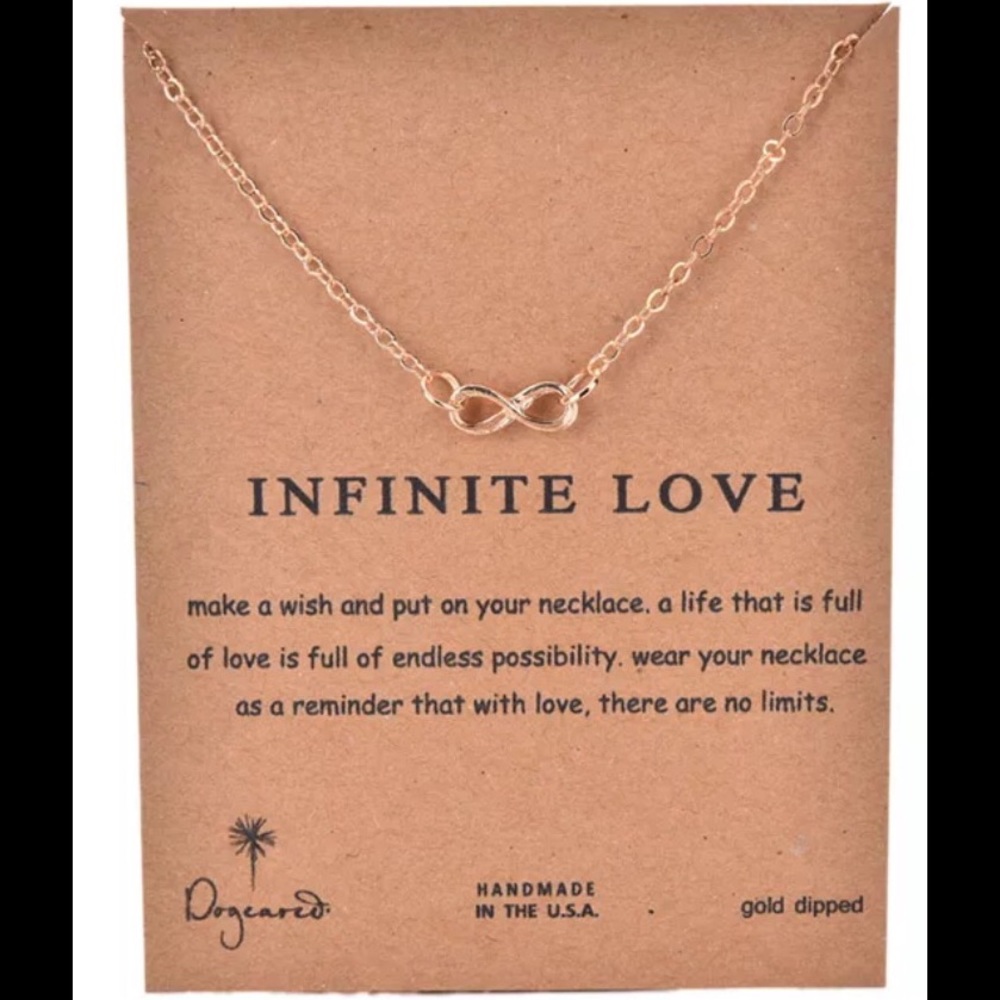 2 LEFT!!  “Infinite Love” Infinity Gold Necklace