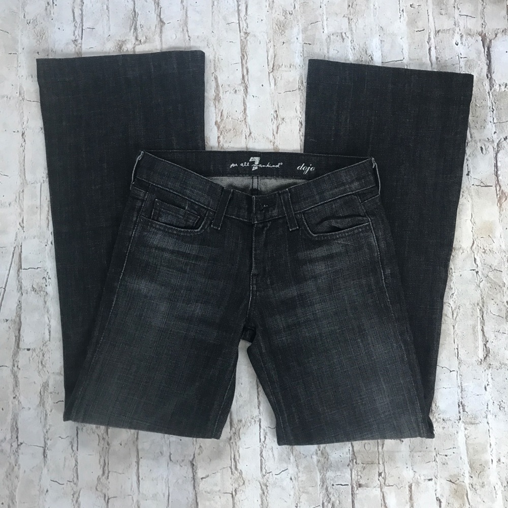 7 For All Mankind Dojo Jeans Flared Bell Bottom 25