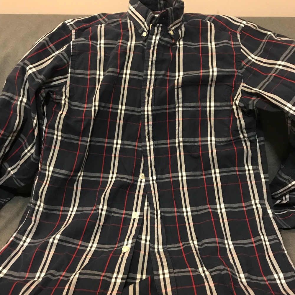 J Crew Navy Button Down