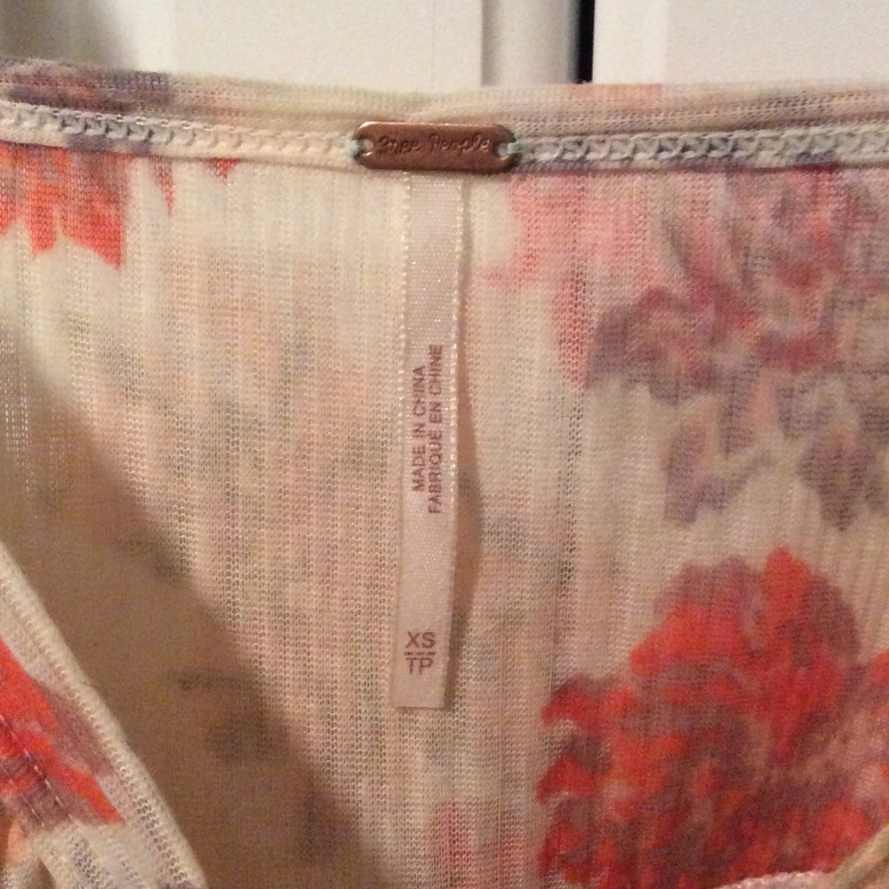 Free People XS Melbourne Floral Ruffled Tank - Picture 5 of 7