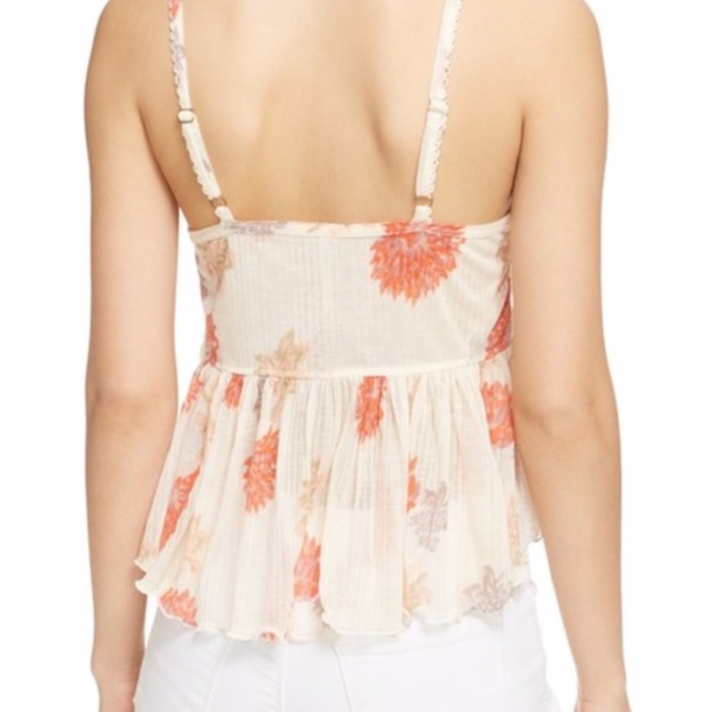 Free People XS Melbourne Floral Ruffled Tank - Picture 7 of 7
