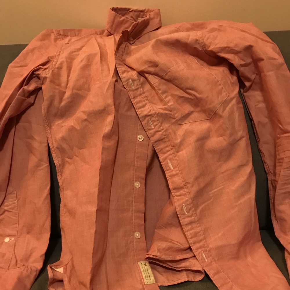 J Crew Red Button Down