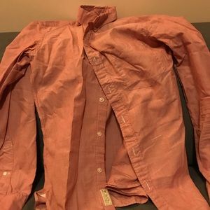 J Crew Red Button Down