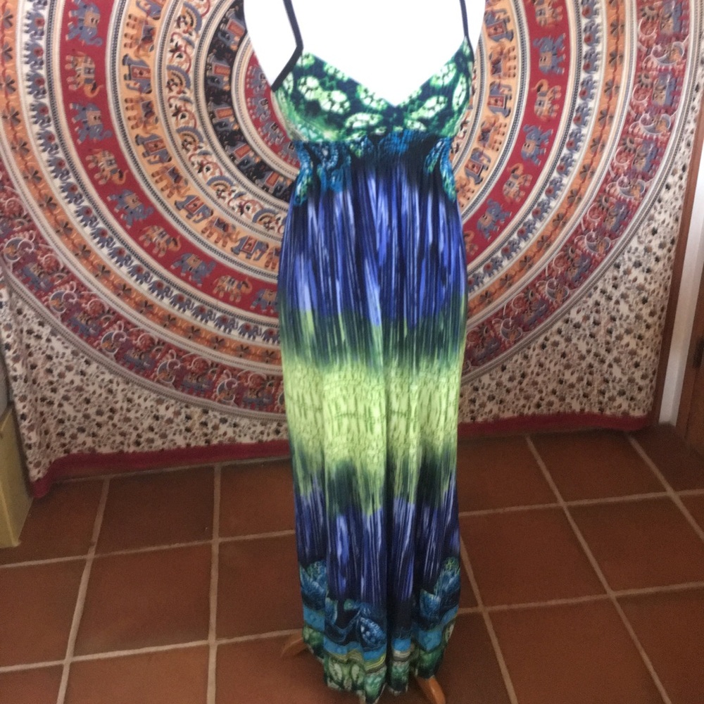 “Bailey Blue” full length Dress