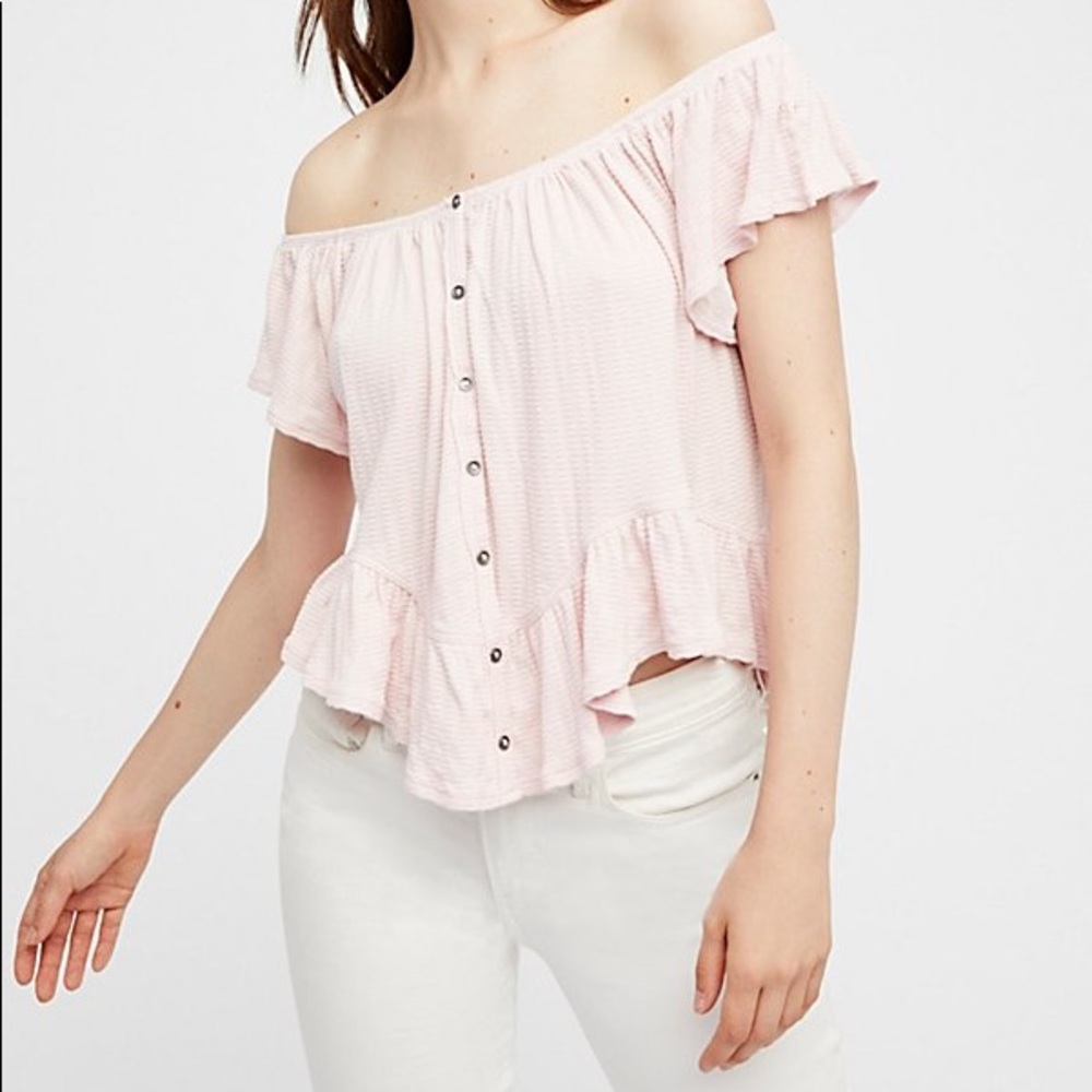 Free People Pink Top