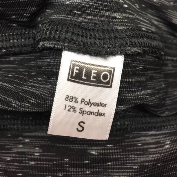 Fleo shorts high waist black grey small S BNWT - Picture 4 of 5