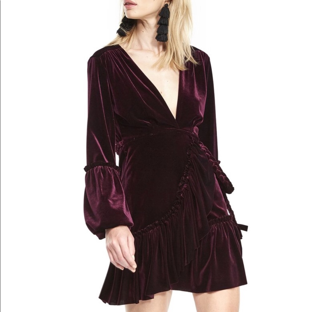 DISO!! Misa LA "Corrine" velvet dress - plum