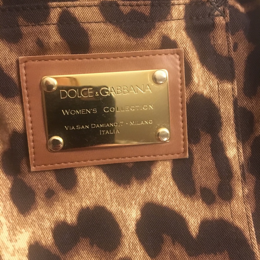 Authentic dolce gabbana leopard trouser