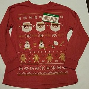 Kids Christmas sweater T-shirt
