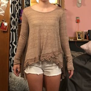 Tan/ light brown top