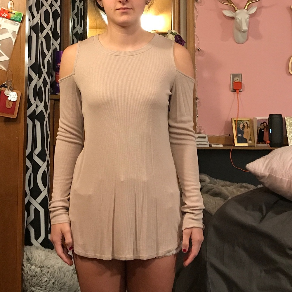 light brown top