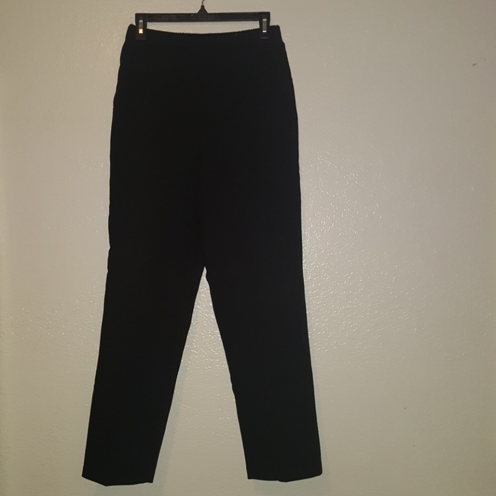 Elastic Waistband Black Trousers by Laura Scott