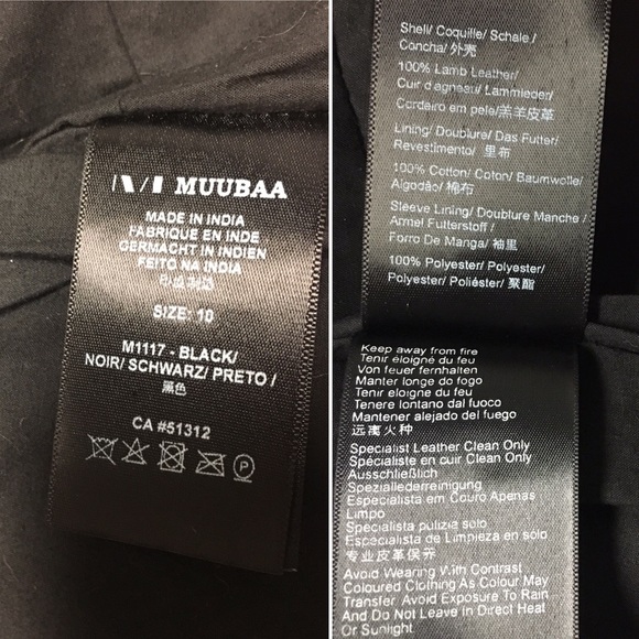 ❌SOLD❌ *NWT* Muubaa Leather Moto Jacket - Picture 7 of 8