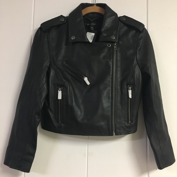 ❌SOLD❌ *NWT* Muubaa Leather Moto Jacket - Picture 3 of 8