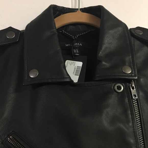 ❌SOLD❌ *NWT* Muubaa Leather Moto Jacket - Picture 5 of 8