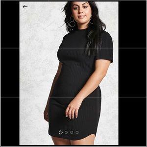 Plus Sized Ribbed Dress