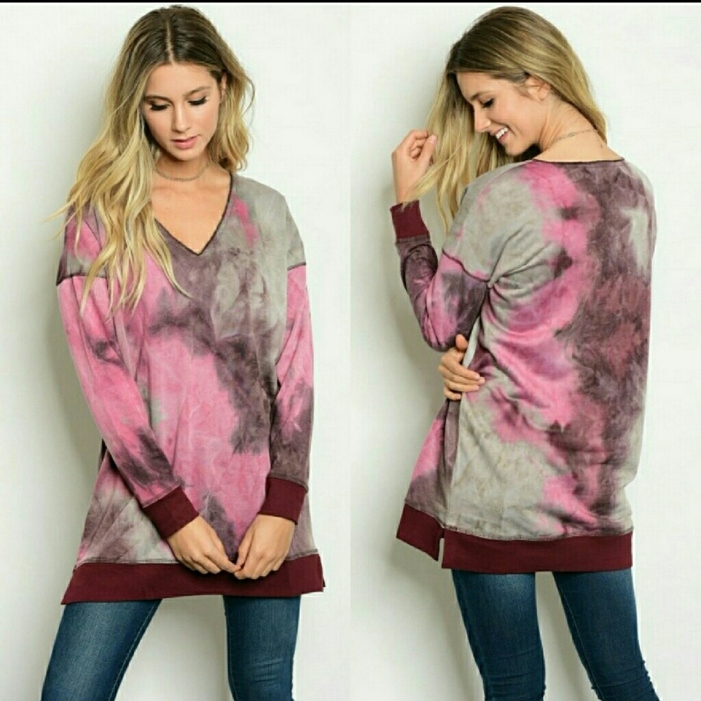 One Small Left tie dye sweater✌ - Picture 1 of 3
