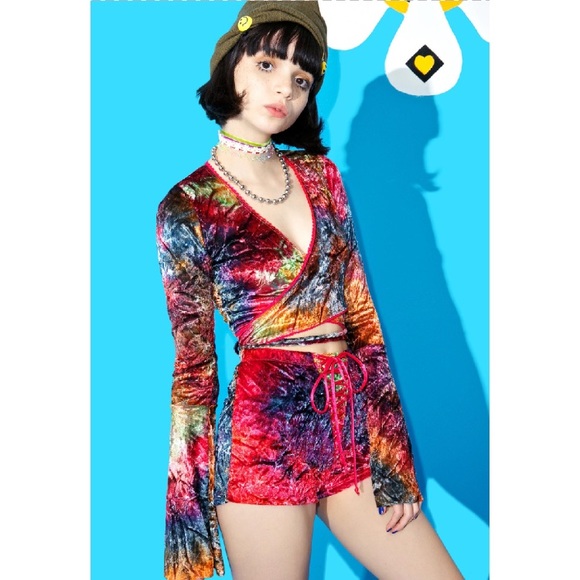 Current Mood Groovy Baby Velvet Bell Top - Picture 3 of 7