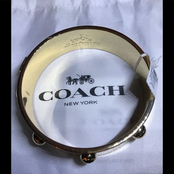COACH gold bold bangle - Picture 4 of 5