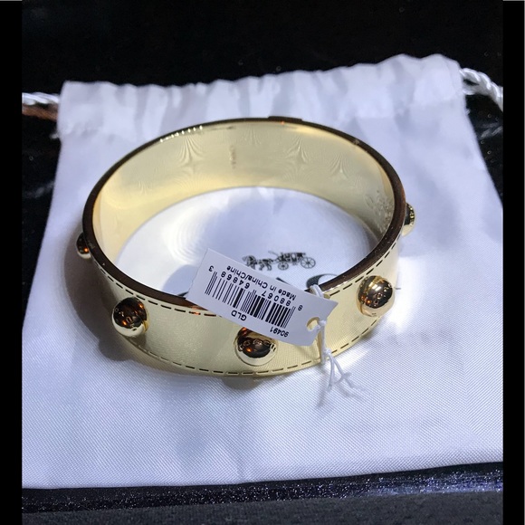 COACH gold bold bangle - Picture 5 of 5